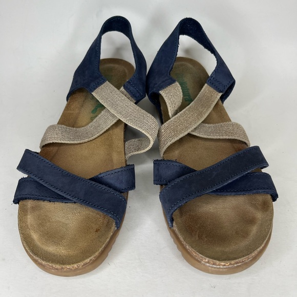 bionatura sandals Women Size 39 US 8 Blue/tan Leather/textile Upper - Picture 8 of 15
